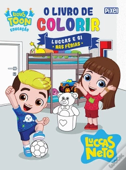 Capa do artigo O Livro de Colorir Luccas e Gi nas Férias