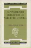 O Pensamento Filosófico de Antero de Quental