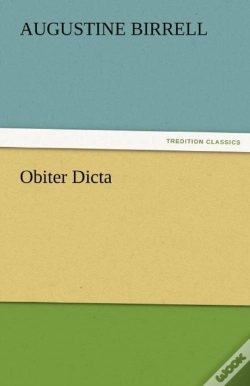 Capa do artigo Obiter Dicta