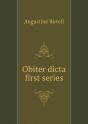 Obiter Dicta First Series - Preview