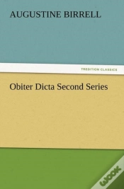 Capa do artigo Obiter Dicta Second Series