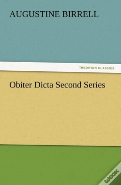 Capa do artigo Obiter Dicta Second Series