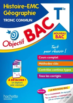 Capa do artigo Objectif Bac : Histoire-Géographie-Emc, Tronc Commun ; Terminale (Édition 2023)