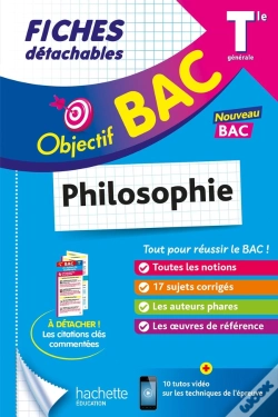 Capa do artigo Objectif Bac : Philosophie ; Terminale ; Fiches Détachables