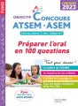 Objectif  Concours Atsem - Asem 2023: 100 Questions Reponses Oral - Preview