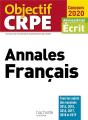 Objectif Crpe  Annales Francais 2020 - Preview