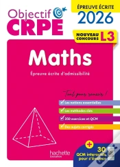 Capa do artigo Objectif Crpe Tome 22 : Maths ; Épreuve Écrite D