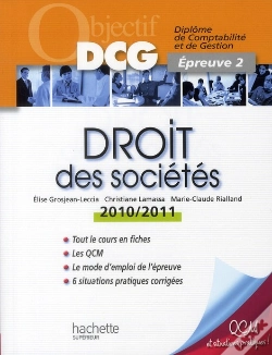 Capa do artigo Objectif Dcg ; Droit Des Sociétés (Édition 2010/2011)