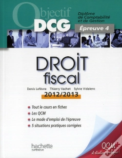 Capa do artigo Objectif Dcg Droit Fiscal 2012/2013