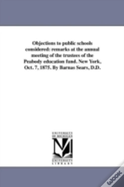 Capa do artigo Objections To Public Schools Considered