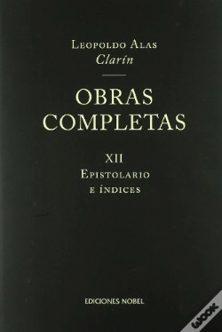 Capa do artigo Obras Completas De Clarín Xii. Epistolario E Índices