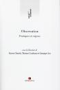 Observation ; Pratiques Et Enjeux - Preview