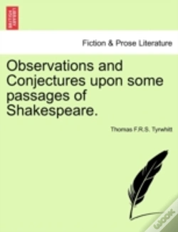 Capa do artigo Observations And Conjectures Upon Some Passages Of Shakespeare.