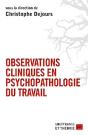 Observations Cliniques En Psychopathologie Du Travail - Preview