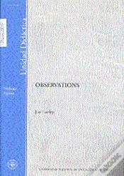 Capa do artigo Observations