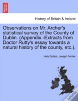 Capa do artigo Observations On Mr. Archer'S Statistical