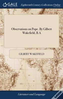 Capa do artigo Observations On Pope. By Gilbert Wakefield, B.A