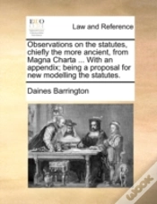 Capa do artigo Observations On The Statutes, Chiefly Th