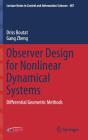 Observer Design For Nonlinear Dynamical Systems - Preview