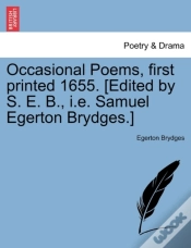 Capa do artigo Occasional Poems, First Printed 1655. (E
