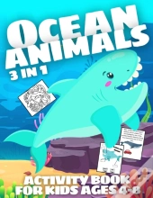 Ocean Animals Activity Book For Kids Ages 4-8