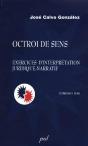 Octroi De Sens. Exercices D Interpretation Juridique-Narratif - Preview