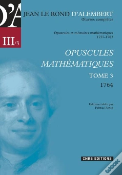 Capa do artigo Oeuvres Completes De D'Alembert. T.X,