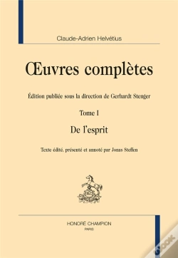 Capa do artigo Oeuvres Complètes Tome 1 ; De L'Esprit
