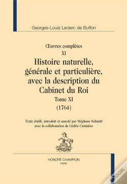 Capa do artigo Oeuvres Complètes Tome 11 ; Histoire Naturelle Tome 11