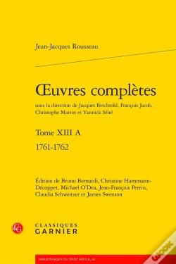 Capa do artigo Oeuvres Complètes Tome 13 A : 1761-1762