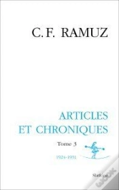 Capa do artigo Oeuvres Complètes Tome 3 ; Articles Et Chroniques, 1924-1931