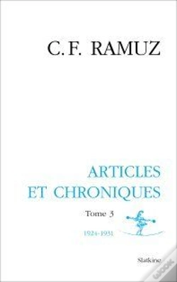 Capa do artigo Oeuvres Complètes Tome 3 ; Articles Et Chroniques, 1924-1931