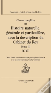 Capa do artigo Oeuvres Complètes Tome 3 ; Histoire Naturelle Tome 3
