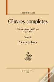 Capa do artigo Oeuvres Complètes Tome 3 ; Poèmes Barbares