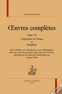 Capa do artigo Oeuvres Complètes Tome 7 ; Conjuration De Fiesque Et Pamphlets