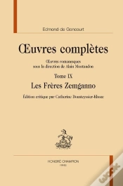 Capa do artigo Oeuvres Complètes Tome 9 ; Les Frères Zemganno