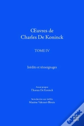 Oeuvres De Charles De Koninck T 04