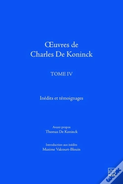 Capa do artigo Oeuvres De Charles De Koninck T 04