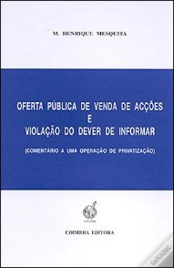 Capa do artigo Oferta Pública de Venda de Acções e Violação do Dever de Informar
