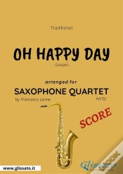Capa do artigo Oh Happy Day - Saxophone Quartet Score