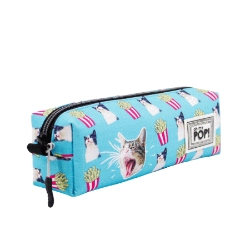 Capa do artigo Oh My Pop! Angry Cat Estojo Quadrado HS, Turquesa