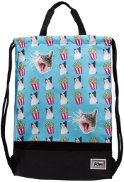 Capa do artigo Oh My Pop! Angry Cat Saco de Piscina Storm com Alças, Turquesa