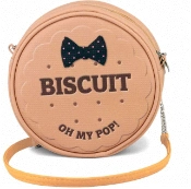 Capa do artigo Oh My Pop! Biscuit Bolso Redondo, Bege