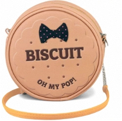 Capa do artigo Oh My Pop! Biscuit Bolso Redondo, Bege