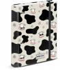 Oh My Pop! Cow Pasta de 4 Anéis Papel Quadriculado, Bege - Preview