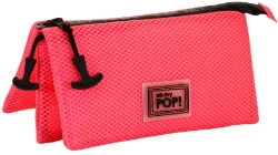 Capa do artigo Oh My Pop! Fucsia Neon Estojo Triplo Mesh, Rosa