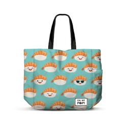Capa do artigo Oh My Pop! Nigiri Saco de Compras Shopping FAN Horizontal, Turquesa
