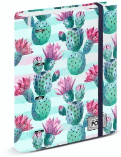 Capa do artigo Oh My Pop! Nopal Pasta de 4 Anéis Papel Quadriculado, Multicolorido