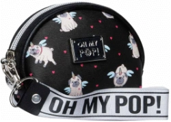 Capa do artigo Oh My Pop! Pug Porta-moedas Oval, Preta