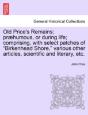 Old Price'S Remains; Pr Humous, Or Durin - Preview